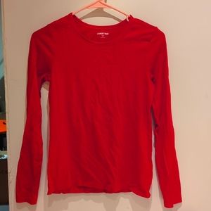 Lands end XXS cherry red long Sleeve tee